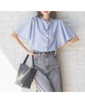 【グローバルワーク/GLOBAL WORK】のイージーケアリネンフリルブラウス/288652 人気、トレンドファッション・服の通販 founy(ファニー) ファッション Fashion レディースファッション WOMEN トップス・カットソー Tops/Tshirt シャツ/ブラウス Shirts/Blouses デニム Denim フレア Flare リネン Linen |ID:prp329100004501098