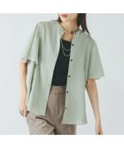 【グローバルワーク/GLOBAL WORK】のイージーケアリネンフリルブラウス/288652 人気、トレンドファッション・服の通販 founy(ファニー) ファッション Fashion レディースファッション WOMEN トップス・カットソー Tops/Tshirt シャツ/ブラウス Shirts/Blouses デニム Denim フレア Flare リネン Linen thumbnail ミント72|ID: prp329100004501098 ipo3291000000031938313