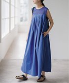 【スピック&スパン/Spick & Span】の《追加》シアーヨーク切替ワンピース ブルー A|ID: prp329100004501112 ipo3291000000032622787