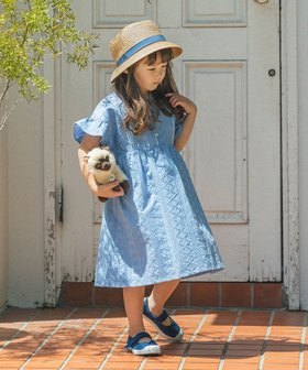 【ビームス ミニ/BEAMS mini / KIDS】のパンチング レース ワンピース 2025SS(90~150cm) 人気、トレンドファッション・服の通販 founy(ファニー) ファッション Fashion キッズファッション Fashion for Kids ワンピース Dresses 2025年 2025 2025春夏・S/S Spring/Summer 2025 SS25 スリーブ Sleeve, Long Sleeve / Short Sleeve フレア Flare, Flared レース Lace, Lace Fabric エレガント 上品 Elegant 夏 Summer |ID:prp329100004501631