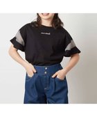 【アー ヴェー ヴェー/a.v.v / KIDS】の140-150 袖シアー切り替えトップス ブラック|ID: prp329100004501635 ipo3291000000031994430