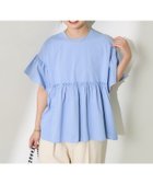 【フリークスストア/FREAK'S STORE】のUVカット/接触冷感/吸湿速乾/遮熱機能 multi functional 袖フリルショートスリーブTシャツ/機能性素材 切替Tシャツ 25SS 人気、トレンドファッション・服の通販 founy(ファニー) ファッション Fashion レディースファッション Fashion for Women トップス・カットソー Cut & Sew Tops シャツ・ブラウス・オフィスカジュアル Elegant Blouses & Button-Ups ロングTシャツ・Tシャツ Longline T-Shirts & Tees 2025年 2025 2025春夏・S/S Spring/Summer 2025 SS25 フェミニン Feminine, Girly 切替 Switching, Contrast Panel 夏 Summer S/S・春夏 SS, Spring/Summer, Warm Season thumbnail サックスブルー|ID: prp329100004501660 ipo3291000000033175650