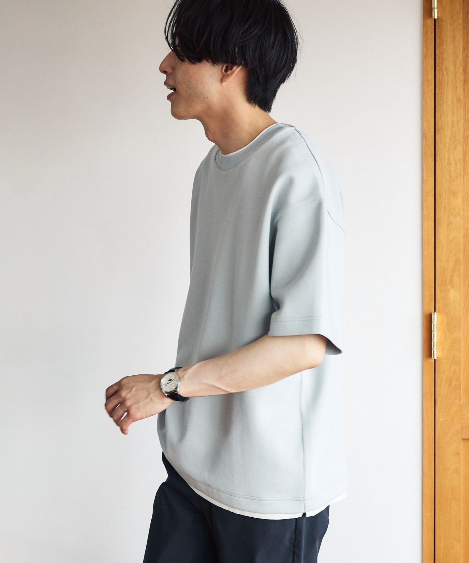 【グローバルワーク/GLOBAL WORK / MEN】のライトクッションクール/レイヤー/半袖/288085 インテリア・キッズ・メンズ・レディースファッション・服の通販 founy(ファニー) 　ファッション　Fashion　メンズファッション　MEN　おすすめ　Recommend　クッション　Cushion　トレンド　Trend　フォルム　Form　リラックス　Relax　エレガント 上品　Elegant　人気　Popularity　半袖　Short Sleeve　夏　Summer　春　Spring　S/S・春夏　Ss・Spring/Summer　グレー|ID: prp329100004501697 ipo3291000000032293951