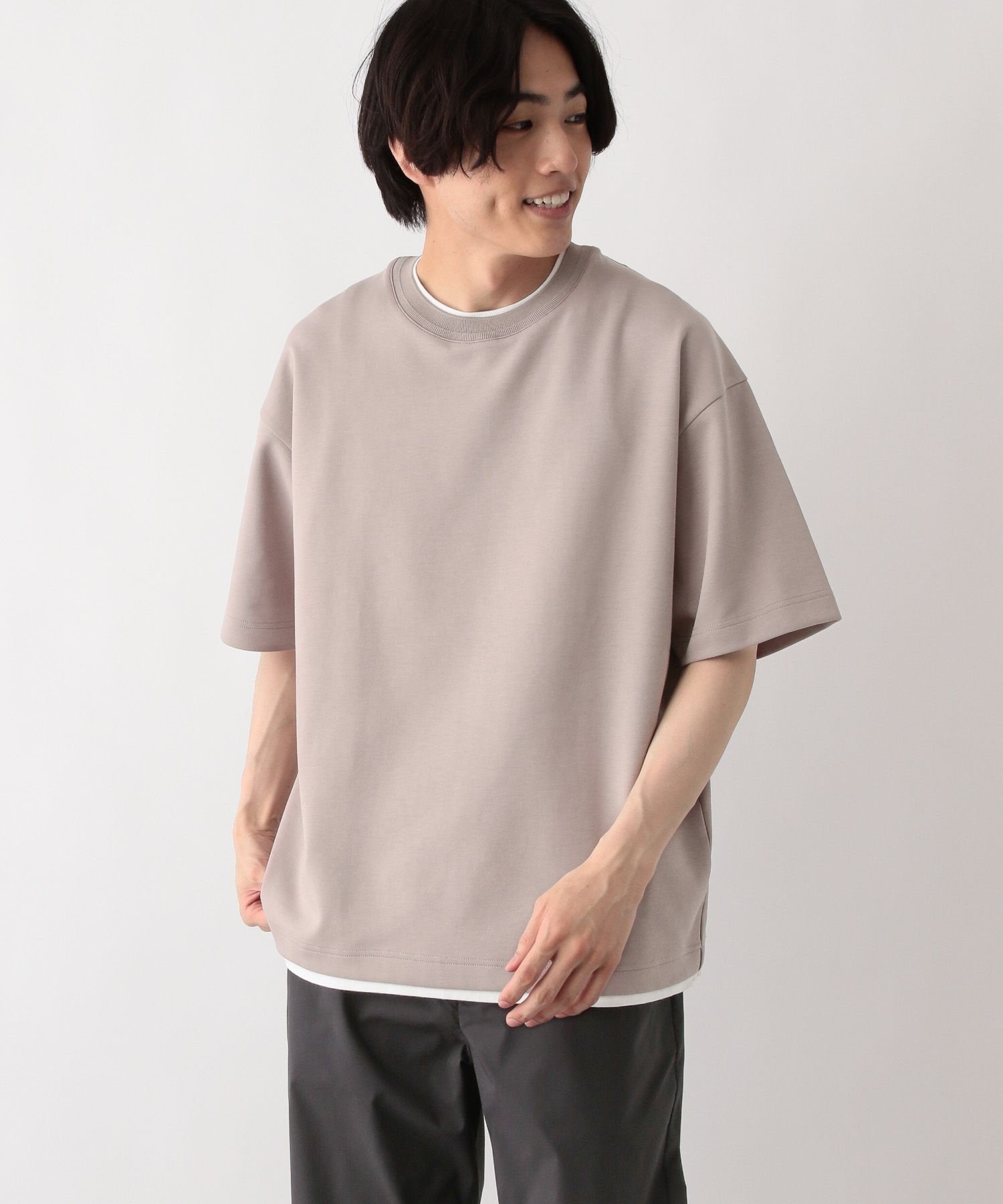【グローバルワーク/GLOBAL WORK / MEN】のライトクッションクール/レイヤー/半袖/288085 インテリア・キッズ・メンズ・レディースファッション・服の通販 founy(ファニー) 　ファッション　Fashion　メンズファッション　MEN　おすすめ　Recommend　クッション　Cushion　トレンド　Trend　フォルム　Form　リラックス　Relax　エレガント 上品　Elegant　人気　Popularity　半袖　Short Sleeve　夏　Summer　春　Spring　S/S・春夏　Ss・Spring/Summer　グレージュ|ID: prp329100004501697 ipo3291000000032293952