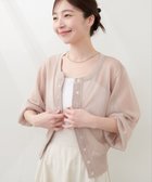 【ナチュラルクチュール/natural couture】のドット釦シアーカーデ グレイッシュベージュ|ID: prp329100004501804 ipo3291000000031764092