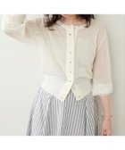 【ナチュラルクチュール/natural couture】のドット釦シアーカーデ オフホワイト|ID: prp329100004501804 ipo3291000000031764095