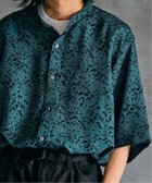 【エディフィス/EDIFICE / MEN】のパターンクリスプ ショートスリーブ バンドカラーシャツ ブルー A|ID: prp329100004501829 ipo3291000000031764249