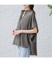 【グローバルワーク/GLOBAL WORK】のお手入れらくらくポンチョシャツ半袖/992244 人気、トレンドファッション・服の通販 founy(ファニー) ファッション Fashion レディースファッション WOMEN アウター Coat Outerwear ポンチョ Ponchos トップス・カットソー Tops/Tshirt シャツ/ブラウス Shirts/Blouses ストライプ Stripe ワイド Wide 人気 Popularity 半袖 Short Sleeve 羽織 Haori |ID:prp329100004501864