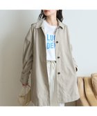 【ルージュヴィフラクレ/Rouge vif la cle】のピーチ加工ステンカラーハーフコート グレージュ|ID: prp329100004501912 ipo3291000000032988453