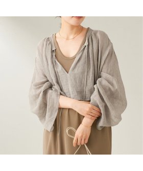 【プラージュ/Plage】 linen mesh cape ブラウス人気、トレンドファッション・服の通販 founy(ファニー) ファッション Fashion レディースファッション WOMEN トップス・カットソー Tops/Tshirt シャツ/ブラウス Shirts/Blouses シンプル Simple バランス Balance メッシュ Mesh リネン Linen |ID:prp329100004502327