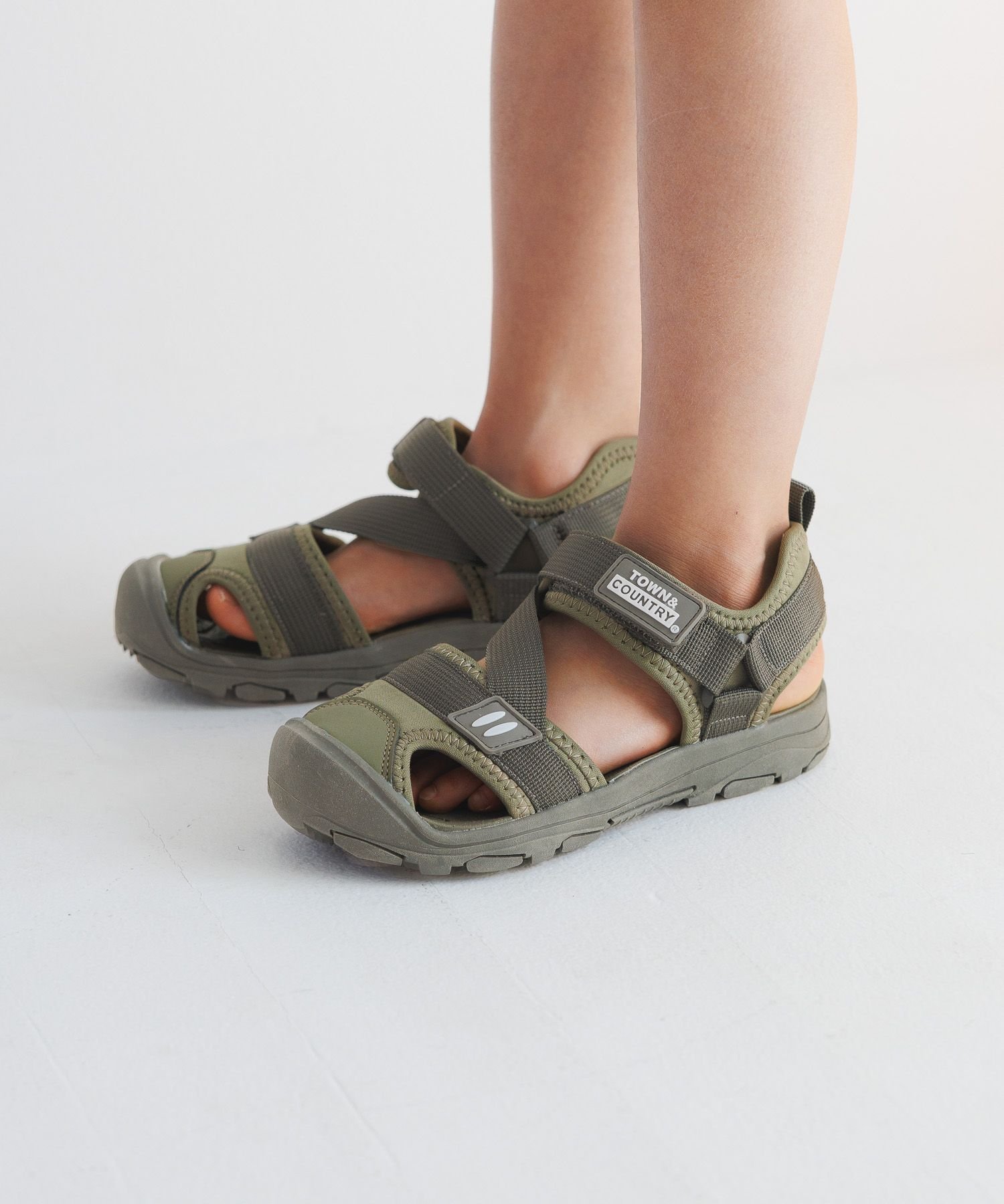 【ベイフロー/BAYFLOW / KIDS】の軽量!滑りにくく安心! ガードテープサンダル 17cm-23cm (KIDS) インテリア・キッズ・メンズ・レディースファッション・服の通販 founy(ファニー) 　ファッション　Fashion　キッズファッション　Fashion for Kids　アウトドア　Outdoor Clothing　夏　Summer　軽量　Lightweight, Ultra Light　カーキ78※WEB限定|ID: prp329100004502629 ipo3291000000032761975