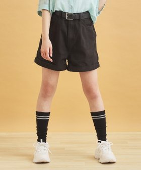 【ピンク ラテ/PINK-latte / KIDS】のベルト付きショートパンツ 人気、トレンドファッション・服の通販 founy(ファニー) ファッション Fashion キッズファッション KIDS ボトムス Bottoms/Kids おすすめ Recommend ガーリー Girly ショート Short ツイル Twill デニム Denim ポケット Pocket 再入荷 Restock/Back In Stock/Re Arrival |ID:prp329100004502722