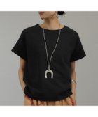 【サロン アダム エ ロペ/SALON adam et rope'】の【WEB限定】フレンチスリーブポンチTシャツ 太ボーダー/無地 ブラック(01)|ID: prp329100004502902 ipo3291000000032625318