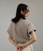 【サロン アダム エ ロペ/SALON adam et rope'】の【WEB限定】フレンチスリーブポンチTシャツ 太ボーダー/無地 ベージュ系(28)|ID: prp329100004502902 ipo3291000000032625322
