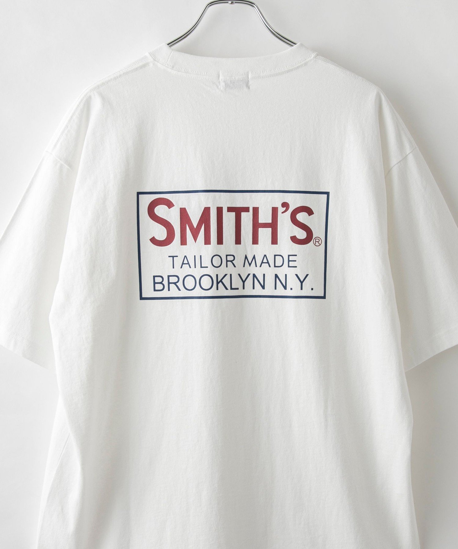 【コーエン メン/COEN / MEN】のSMITH S(スミス)別注ロゴプリントポケットTシャツ 人気、トレンドファッション・服の通販 founy(ファニー) 　ファッション　Fashion　メンズファッション　MEN　アメリカン　American　トレンド　Trend　ドロップ　Drop　ニューヨーク　New York　人気　Popularity　フロント　Front　プリント　Print　ベーシック　Basic　ボックス　Box　別注　Special Order　リゾート　Resort　リラックス　Relax　ルーズ　Loose　ワンポイント　One Point　ワーク　Work　おすすめ　Recommend　 other-1|ID: prp329100004503008 ipo3291000000031990696