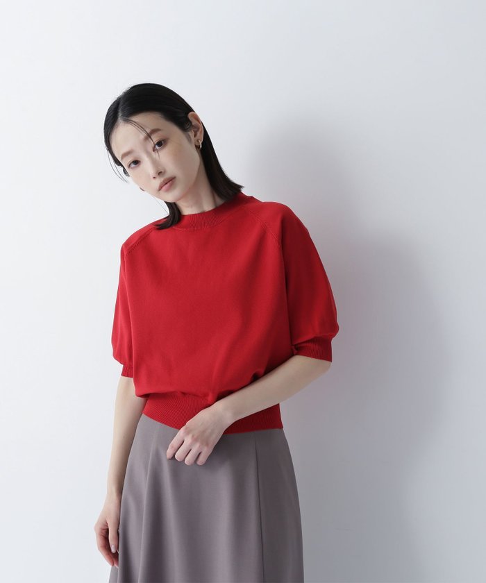 【ナチュラル ビューティー ベーシック/NATURAL BEAUTY BASIC】のフォルムスリーブニット インテリア・キッズ・メンズ・レディースファッション・服の通販 founy(ファニー) https://founy.com/ ファッション Fashion レディースファッション WOMEN トップス・カットソー Tops/Tshirt ニット Knit Tops コンパクト Compact バランス Balance フォルム Form フラット Flat 夏 Summer |ID: prp329100004503056 ipo3291000000031998425