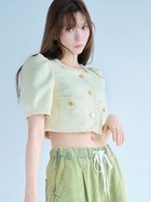 【リリーブラウン/Lily Brown】のハーフスリーブツイードジャケット YEL[032]|ID: prp329100004503061 ipo3291000000032084195