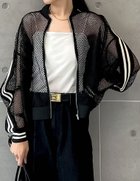 【リエディ/Re:EDIT】の2タイプメッシュブルゾン 人気、トレンドファッション・服の通販 founy(ファニー) ファッション Fashion レディースファッション WOMEN アウター Coat Outerwear ブルゾン Blouson/Jackets おすすめ Recommend インナー Inner エレガント 上品 Elegant キャミソール Camisole スポーティ Sporty ノースリーブ No Sleeve バランス Balance ブルゾン Blouson メッシュ Mesh ロング Long 無地 Plain Color thumbnail ラインブラック|ID: prp329100004503073 ipo3291000000032367329