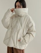 【リエディ/Re:EDIT】のダイヤキルトフェイクダウンジャケット 人気、トレンドファッション・服の通販 founy(ファニー) ファッション Fashion レディースファッション WOMEN アウター Coat Outerwear ジャケット Jackets キルティング Quilting キルト Quilt コンパクト Compact ジャケット Jacket スウェット Sweat スタンド Stand デニム Denim トレンド Trend バランス Balance バルーン Balloon 防寒 Cold Protection 冬 Winter おすすめ Recommend thumbnail アイボリー|ID: prp329100004503074 ipo3291000000031777477