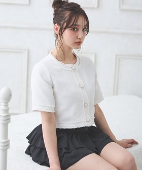 【イング/INGNI】のツイードフリンジ半袖ジャケット 人気、トレンドファッション・服の通販 founy(ファニー) ファッション Fashion レディースファッション WOMEN アウター Coat Outerwear ジャケット Jackets 春 Spring ガーリー Girly ショート Short ジャケット Jacket スマホ Smartphone ツイード Tweed デニム Denim 長袖 Long Sleeve フェミニン Feminine フリンジ Fringe 半袖 Short Sleeve エレガント 上品 Elegant |ID:prp329100004503077