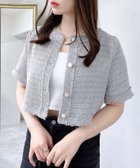 【イング/INGNI】のツイードフリンジ半袖ジャケット 人気、トレンドファッション・服の通販 founy(ファニー) ファッション Fashion レディースファッション Fashion for Women アウター Coat / Outerwear Collection レディースジャケット・軽アウター Jackets 春 Spring ガーリー Girly, Feminine Style ショート Short, Short Length ジャケット Jacket, Outerwear スマホ Smartphone, Mobile Device ツイード Twill, Twill Weave デニム Denim, Jeans Material 長袖 Long Sleeve, Full Sleeve フェミニン Feminine, Girly フリンジ Fringe, Tassel 半袖 Short Sleeve, Half Sleeve エレガント 上品 Elegant thumbnail グレー|ID: prp329100004503077 ipo3291000000032750016