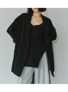 【スタイリング/styling】の【セットアップ対応】バックサテンジャケット 人気、トレンドファッション・服の通販 founy(ファニー) ファッション Fashion レディースファッション Fashion for Women アウター Coat / Outerwear Collection レディースジャケット・軽アウター Jackets サテン Satin, Glossy Fabric ショール Shawl, Wrap ジャケット Jacket, Outerwear スーツ Suit, Formalwear セットアップ Set-Up, Coordinated Outfit センター Center, Center Line ポケット Pocket, Pocket Detail ヴィンテージ Vintage Style エレガント 上品 Elegant 今季 This Season, Current Season 夏 Summer thumbnail BLK[009]|ID: prp329100004503107 ipo3291000000033047252