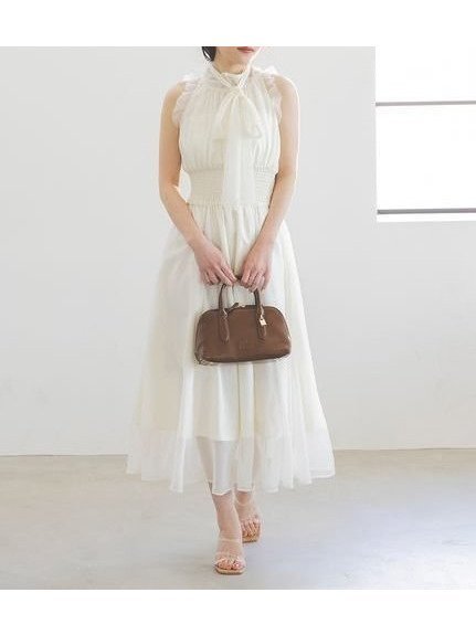 【スナイデル/SNIDEL】のバックリボンシフォンワンピース インテリア・キッズ・メンズ・レディースファッション・服の通販 founy(ファニー) https://founy.com/ ファッション Fashion レディースファッション WOMEN ワンピース Dress エレガント 上品 Elegant ギャザー Gather シフォン Chiffon シャーリング Shirring フェミニン Feminine フラワー Flower モチーフ Motif リアル Real リボン Ribbon 今季 This Season 無地 Plain Color |ID: prp329100004503573 ipo3291000000031920132