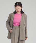 【デミルクス ビームス/Demi-Luxe BEAMS】のノーカラー フィブリル ジャケット 人気、トレンドファッション・服の通販 founy(ファニー) ファッション Fashion レディースファッション WOMEN アウター Coat Outerwear ジャケット Jackets おすすめ Recommend シンプル Simple ジャケット Jacket ストライプ Stripe セットアップ Set Up ダウン Down デニム Denim フラップ Flap フロント Front ポケット Pocket ワイド Wide thumbnail MOCHA|ID: prp329100004503657 ipo3291000000031783360