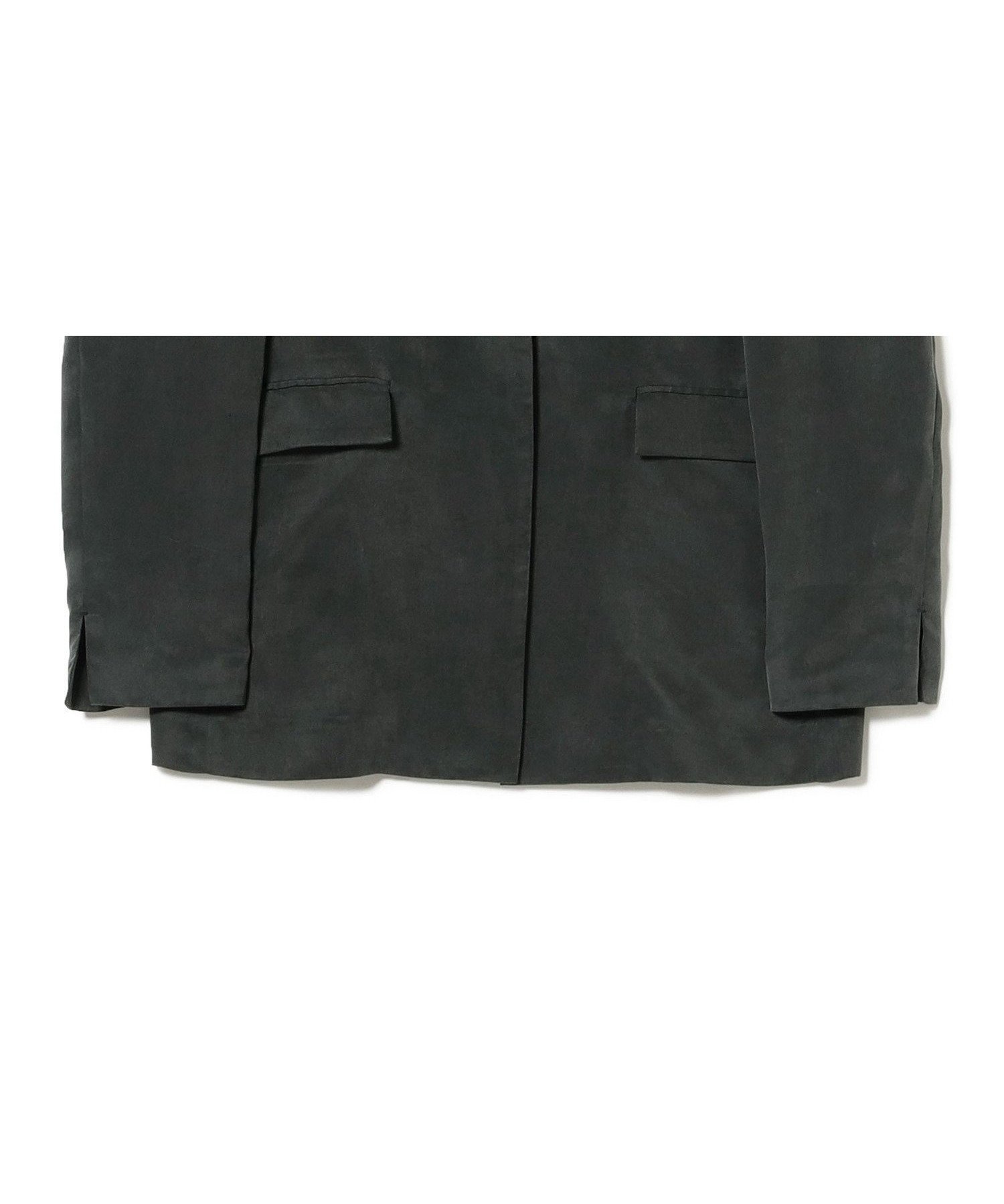 【デミルクス ビームス/Demi-Luxe BEAMS】のノーカラー フィブリル ジャケット インテリア・キッズ・メンズ・レディースファッション・服の通販 founy(ファニー) 　ファッション　Fashion　レディースファッション　WOMEN　アウター　Coat Outerwear　ジャケット　Jackets　おすすめ　Recommend　シンプル　Simple　ジャケット　Jacket　ストライプ　Stripe　セットアップ　Set Up　ダウン　Down　デニム　Denim　フラップ　Flap　フロント　Front　ポケット　Pocket　ワイド　Wide　スミクロ|ID: prp329100004503657 ipo3291000000031783361