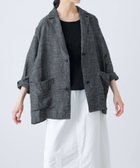 【かぐれ/kagure / URBAN RESEARCH】のリネンテーラードジャケット BLACK|ID: prp329100004503676 ipo3291000000032055354