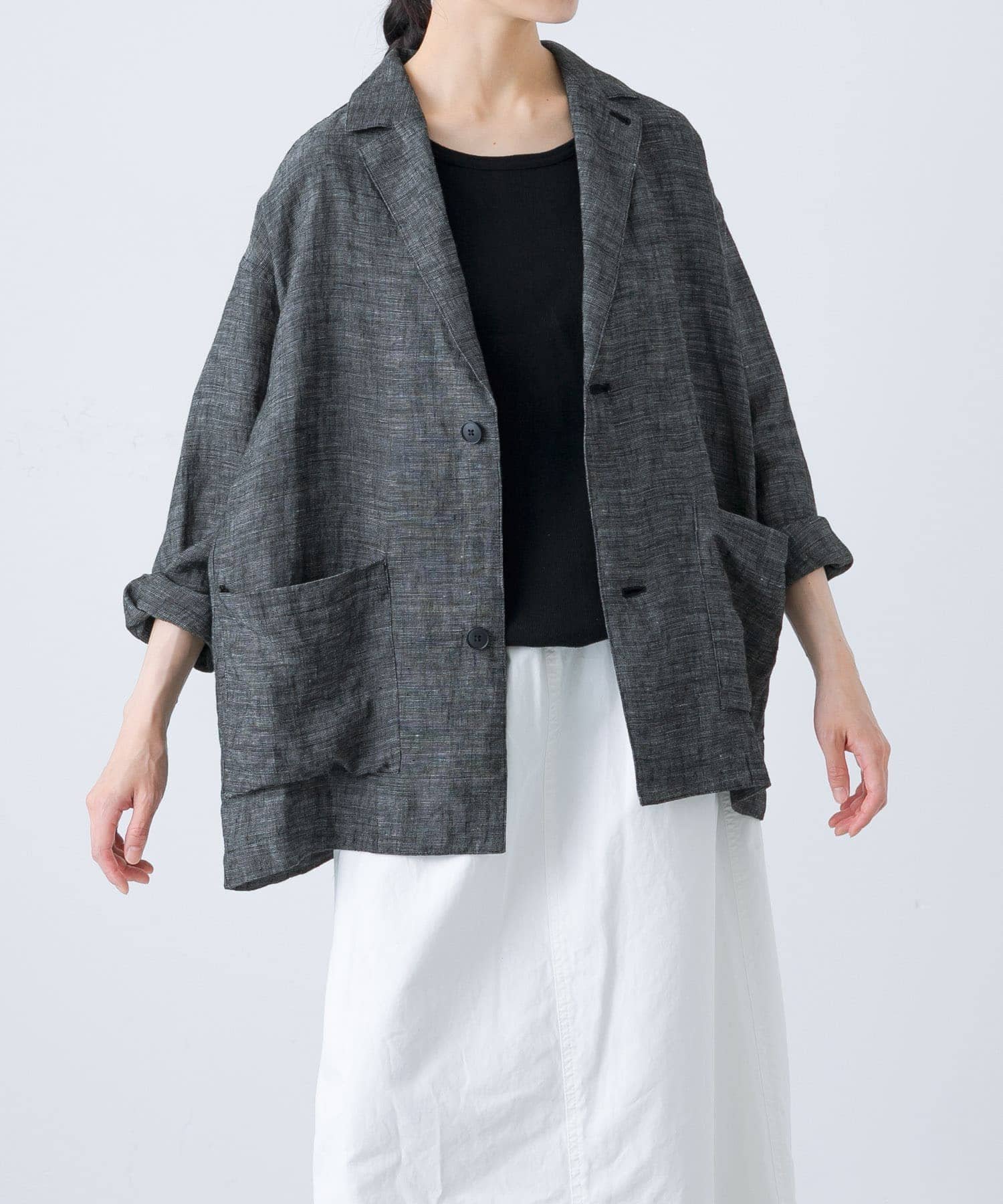 【かぐれ/kagure / URBAN RESEARCH】のリネンテーラードジャケット インテリア・キッズ・メンズ・レディースファッション・服の通販 founy(ファニー) 　ファッション　Fashion　レディースファッション　WOMEN　アウター　Coat Outerwear　ジャケット　Jackets　テーラードジャケット　Tailored Jackets　2025年　2025　2025春夏・S/S　Ss,Spring/Summer,2025　おすすめ　Recommend　カーディガン　Cardigan　サロペット　Overalls　シンプル　Simple　ジャケット　Jacket　ノースリーブ　No Sleeve　リネン　Linen　エレガント 上品　Elegant　ビジネス 仕事 通勤　Business　夏　Summer　S/S・春夏　Ss・Spring/Summer　BLACK|ID: prp329100004503676 ipo3291000000032055354