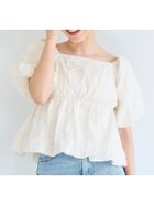 【コカ/COCA】のフラワージャカードバルーンブラウス Ivory|ID: prp329100004503789 ipo3291000000031998659