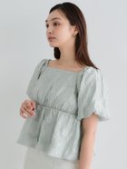 【コカ/COCA】のフラワージャカードバルーンブラウス Lt.green|ID: prp329100004503789 ipo3291000000031998660
