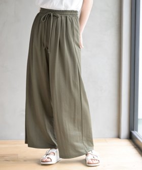 【アールピーエス/rps】の冷感カノコワイドパンツ 人気、トレンドファッション・服の通販 founy(ファニー) ファッション Fashion レディースファッション WOMEN パンツ Pants ポケット Pocket リボン Ribbon ワイド Wide |ID:prp329100004503815