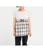 【コムサイズム/COMME CA ISM / KIDS】のワッシャーチェック使い デザインTシャツ 人気、トレンドファッション・服の通販 founy(ファニー) ファッション Fashion キッズファッション KIDS おすすめ Recommend スリーブ Sleeve チェック Check フレンチ French リボン Ribbon 吸水 Water Absorption 無地 Plain Color thumbnail オートミール|ID: prp329100004504027 ipo3291000000031923658