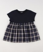 【コムサイズム/COMME CA ISM / KIDS】のワッシャーチェック使い デザインTシャツ 人気、トレンドファッション・服の通販 founy(ファニー) ファッション Fashion キッズファッション KIDS おすすめ Recommend スリーブ Sleeve チェック Check フレンチ French リボン Ribbon 吸水 Water Absorption 無地 Plain Color thumbnail ネイビー|ID: prp329100004504027 ipo3291000000031923661