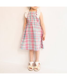【ブランシェス/branshes / KIDS】の肩フリルワンピース 人気、トレンドファッション・服の通販 founy(ファニー) ファッション Fashion キッズファッション KIDS ワンピース Dress/Kids おすすめ Recommend ギャザー Gather サンダル Sandals チェック Check ノースリーブ No Sleeve フリル Frills ボタニカル Botanical ポケット Pocket リゾート Resort 吸水 Water Absorption 夏 Summer 春 Spring S/S・春夏 Ss・Spring/Summer |ID:prp329100004504115