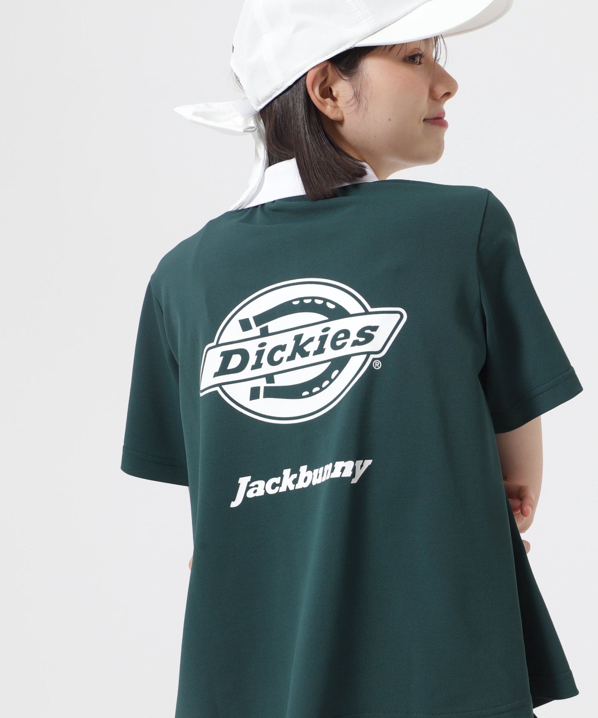【ジャックバニー/Jack Bunny】のPEカノコ半袖ポロシャツ インテリア・キッズ・メンズ・レディースファッション・服の通販 founy(ファニー) 　ファッション　Fashion　レディースファッション　WOMEN　トップス・カットソー　Tops/Tshirt　シャツ/ブラウス　Shirts/Blouses　ポロシャツ　Polo Shirts　グラフィック　Graphic　ゴルフ　Golf　プリント　Print　ポロシャツ　Polo Shirt　モチーフ　Motif　人気　Popularity　切替　Switching　半袖　Short Sleeve　吸水　Water Absorption　夏　Summer　春　Spring　S/S・春夏　Ss・Spring/Summer　グリーン|ID: prp329100004504149 ipo3291000000031994582
