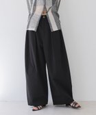 【ジーナシス/JEANASiS】のバレルレッグボリュームパンツ 人気、トレンドファッション・服の通販 founy(ファニー) ファッション Fashion レディースファッション Fashion for Women パンツ Pants & Trousers カットソー Cut and Sewn Top コンパクト Compact, Small Size サマー Summer, Summer Style ワイド Wide, Wide Fit thumbnail ブラック|ID: prp329100004504246 ipo3291000000032721824