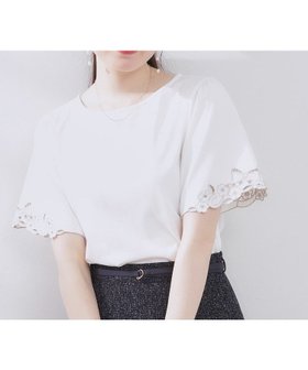 【クチュール ブローチ/Couture Brooch】の【接触冷感・UVカット】袖エンブロサイロコンパクト 人気、トレンドファッション・服の通販 founy(ファニー) ファッション Fashion レディースファッション WOMEN トップス・カットソー Tops/Tshirt ジャージ Jersey スリーブ Sleeve フレア Flare モチーフ Motif リボン Ribbon |ID:prp329100004504302