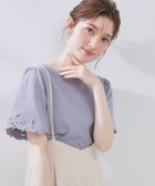 【クチュール ブローチ/Couture Brooch】の【接触冷感・UVカット】袖エンブロサイロコンパクト 人気、トレンドファッション・服の通販 founy(ファニー) ファッション Fashion レディースファッション WOMEN トップス・カットソー Tops/Tshirt ジャージ Jersey スリーブ Sleeve フレア Flare モチーフ Motif リボン Ribbon thumbnail ブルー|ID: prp329100004504302 ipo3291000000031926594