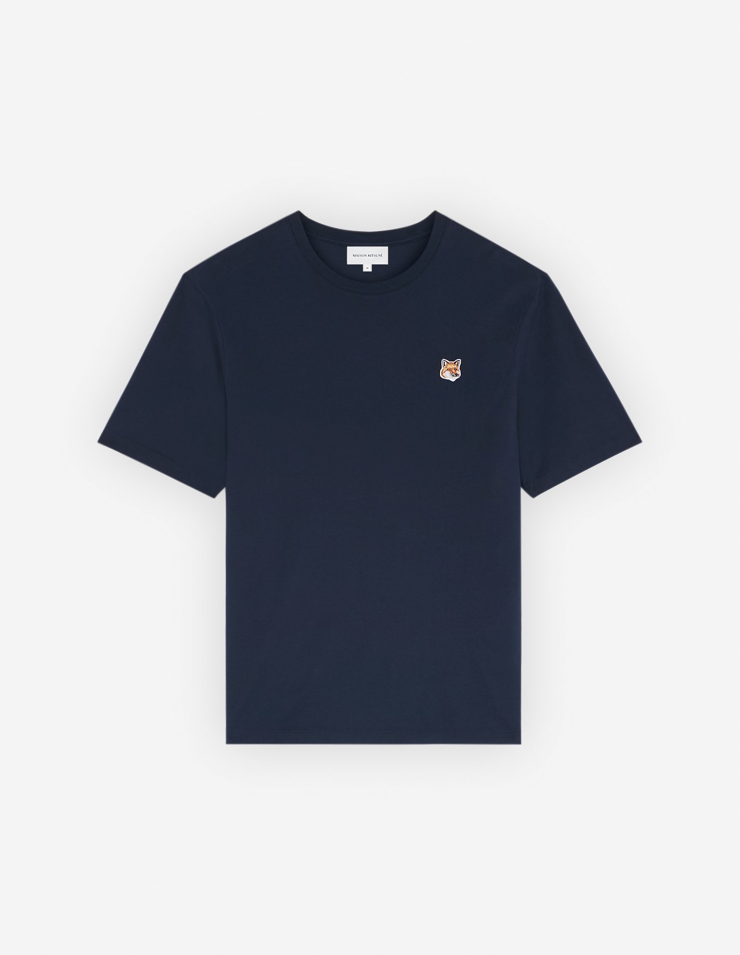 【メゾン キツネ/MAISON KITSUNE / MEN】のMaison Kitsune/FOX HEAD PATCH REGULAR TEE-SHIRT インテリア・キッズ・メンズ・レディースファッション・服の通販 founy(ファニー) 　ファッション　Fashion　メンズファッション　MEN　クラシック　Classic　ジャージー　Jersey　パッチ　Patch　フォックス　Fox　半袖　Short Sleeve　夏　Summer　S/S・春夏　Ss・Spring/Summer　無地　Plain Color　INK BLUE|ID: prp329100004504306 ipo3291000000031995855