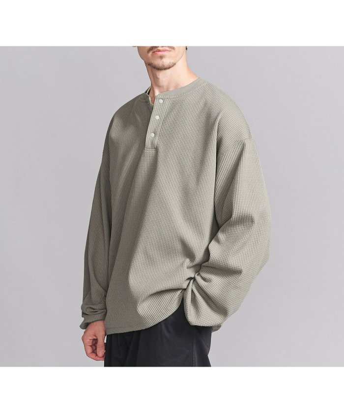 【ビューティ&ユース ユナイテッドアローズ/BEAUTY&YOUTH / UNITED ARROWS / MEN】のテック サーマル ヘンリーネック カットソー インテリア・キッズ・メンズ・レディースファッション・服の通販 founy(ファニー) https://founy.com/ ファッション Fashion メンズファッション MEN トップス・カットソー Tops/Tshirt/Men おすすめ Recommend インナー Inner カットソー Cut And Sew カーディガン Cardigan サーマル Thermal ジャケット Jacket ロング Long ワッフル Waffle 羽織 Haori |ID: prp329100004504328 ipo3291000000031788850