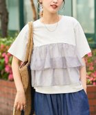 【フリークスストア/FREAK'S STORE】のオーガンジードッキング半袖Tシャツ【限定展開】 25SS ライトグレー|ID: prp329100004504331 ipo3291000000032370524