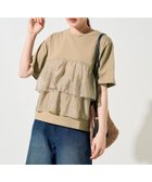 【フリークスストア/FREAK'S STORE】のオーガンジードッキング半袖Tシャツ【限定展開】 25SS ブラウン|ID: prp329100004504331 ipo3291000000032370527