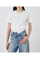 【マウジー/moussy】のSUVIN GIZA CN TEE 人気、トレンドファッション・服の通販 founy(ファニー) ファッション Fashion レディースファッション Fashion for Women インド Indian Textile インナー Innerwear コンパクト Compact, Small Size トレンド Trend, Trending Now 人気 Popular, Best Seller ベーシック Basic, Essential ボトム Bottoms, Lower Wear 再入荷 Restock / Back in Stock おすすめ Recommended / Our Picks エレガント 上品 Elegant thumbnail WHT|ID: prp329100004504371 ipo3291000000033566991