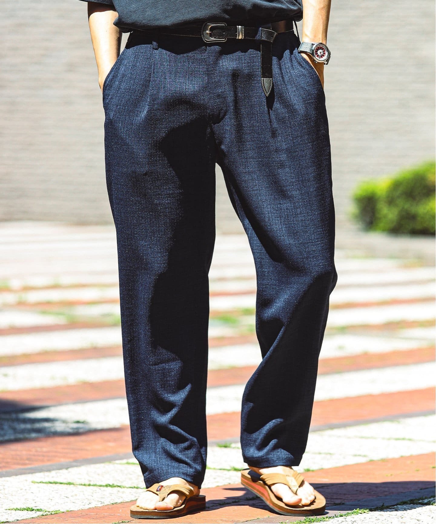 【ジャーナルスタンダード レリューム/JOURNAL STANDARD relume / MEN】のTECH CANVAS イージーパンツ(セットアップ着用可) インテリア・キッズ・メンズ・レディースファッション・服の通販 founy(ファニー) 　ファッション　Fashion　メンズファッション　MEN　ボトムス　Bottoms/Men　おすすめ　Recommend　ウォッシャブル　Washable　オーバル　Oval　シンプル　Simple　ジャケット　Jacket　セットアップ　Set Up　テーパード　Tapered　バランス　Balance　メランジ　Melange　リラックス　Relax　半袖　Short Sleeve　夏　Summer　定番　Standard　楽ちん　Easy　ネイビー C|ID: prp329100004504412 ipo3291000000031947065