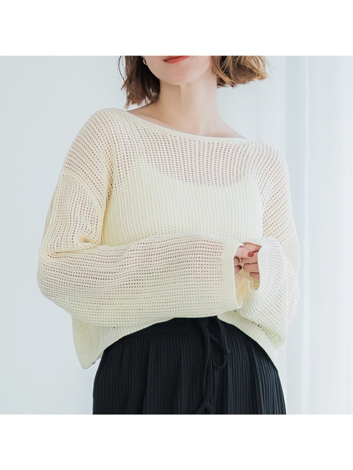 【コカ/COCA】の麻タッチメッシュショートニット インテリア・キッズ・メンズ・レディースファッション・服の通販 founy(ファニー) https://founy.com/ ファッション Fashion レディースファッション WOMEN トップス・カットソー Tops/Tshirt ニット Knit Tops アクリル Acrylic ポケット Pocket メッシュ Mesh |ID: prp329100004504780 ipo3291000000031998533