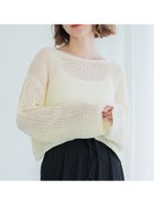 【コカ/COCA】の麻タッチメッシュショートニット Ivory|ID: prp329100004504780 ipo3291000000031998534