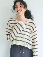 【コカ/COCA】の麻タッチメッシュショートニット Border|ID: prp329100004504780 ipo3291000000031998537